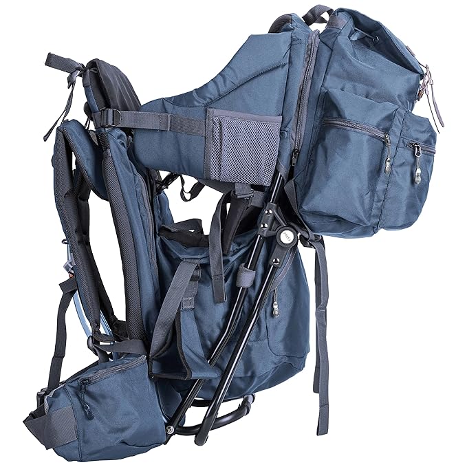 ClevrPlus Urban Explorer Child Carrier Hiking Baby Backpack, Marine Blue