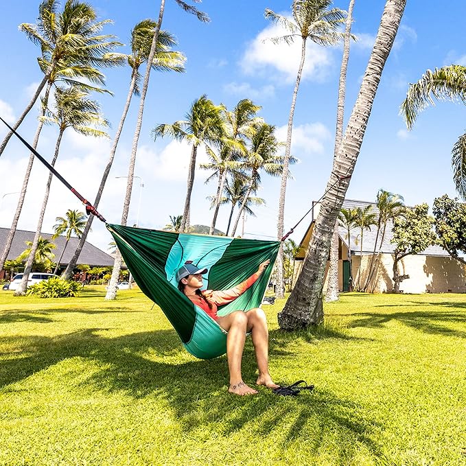 Grand Trunk ROVR Hanging Hammock Chair - Superlight & Portable Swing Chair for Camping, Travel & Backyard Lounging (Red/Crimson)