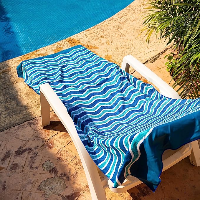 Elite Trend Microfiber Beach Towel for Adults with Bag - Extra Large 78x35 inch Lightweight Sand Free Quick Dry Towel for Travel, Swimming, Yoga, Camping